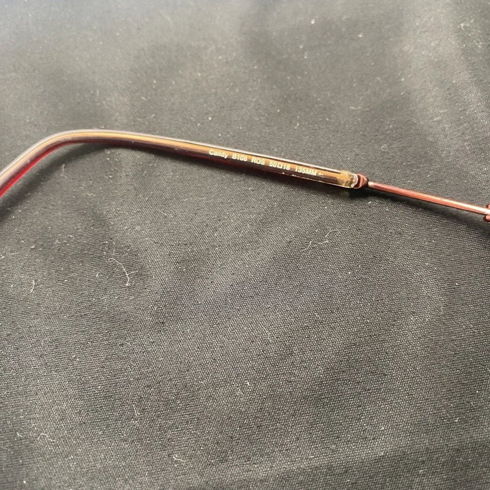 Ted Baker Eyeglasses FRAME ONLY Candy B108 50-18-135  Brown Rose gold 567